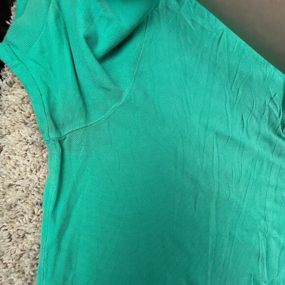 Polo Ralph Lauren Cotton Short Sleeve Polo Shirt w Pony Adult Size Large Green - Picture 8 of 11